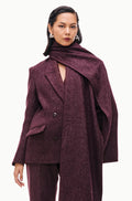 Wool Scarf Blazer 46