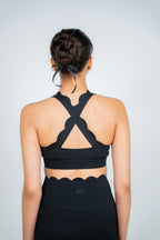 Rear view of Soi sculpt core activewear set